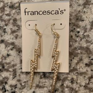Francesca's Lightning Bolt Earrings